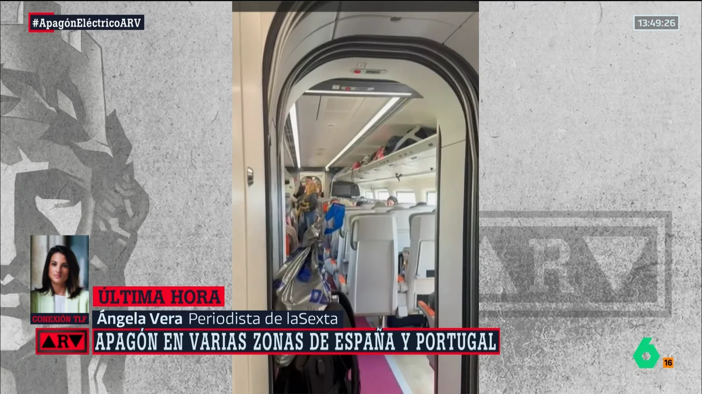 La reporta Ángea Vera interviene en Al Rojo Vivo desde un vagón de AVE. La reporta Ángea Vera interviene en Al Rojo Vivo desde un vagón de AVE.