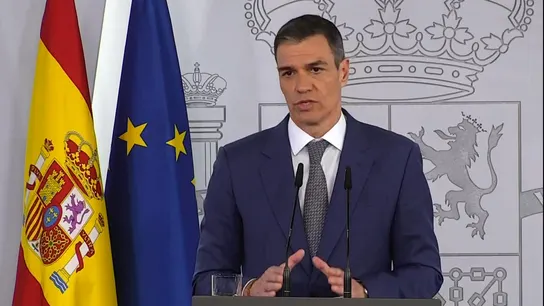El presidente del Gobierno, Pedro Sánchez, interviene tras la reunión extraordinaria del Consejo de Seguridad Nacional. El presidente del Gobierno, Pedro Sánchez, interviene tras la reunión extraordinaria del Consejo de Seguridad Nacional.