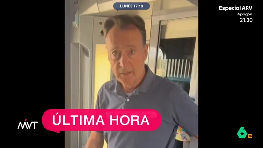 El relato de Matías Prats atrapado en un tren en pleno apagón: "No podemos movernos de aquí" El relato de Matías Prats atrapado en un tren en pleno apagón: "No podemos movernos de aquí"