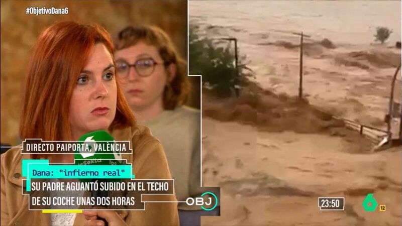 El duro relato de Saray, que perdió a su padre en la DANA: "Mis hijos pasaron dos horas encima de un coche"
