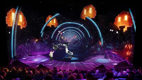 Eclipse, robotic show, espectáculo de Futuroscope Eclipse, robotic show, espectáculo de Futuroscope