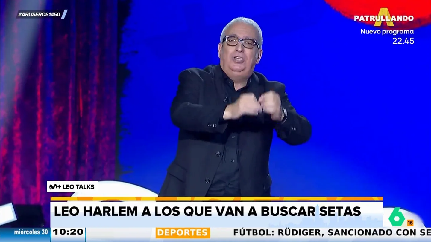 Leo Harlem, a la "invasión de expertos" que van a por setas: "No reconocen un champiñón si no está laminado" Leo Harlem, a la "invasión de expertos" que van a por setas: "No reconocen un champiñón si no está laminado"