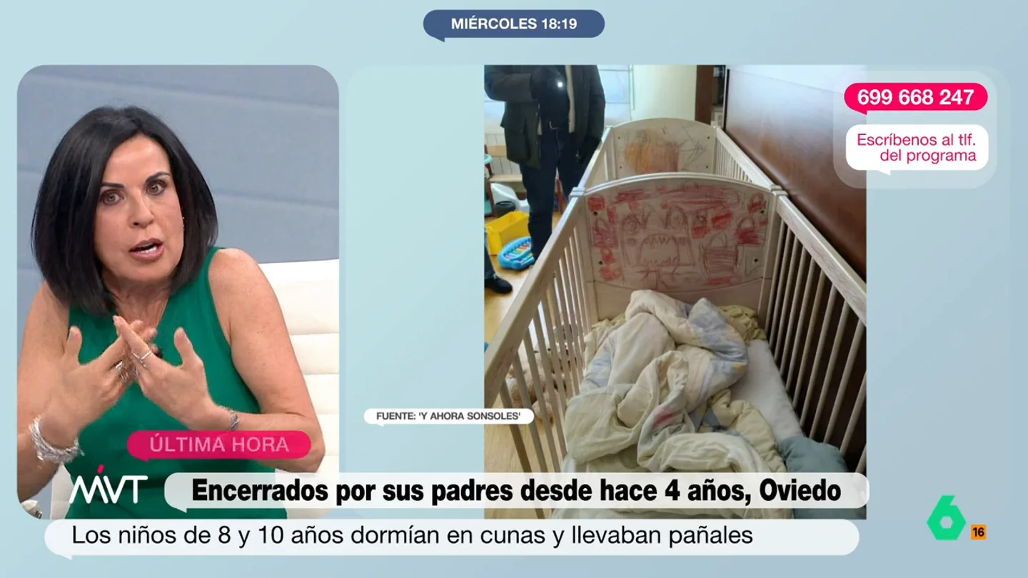 Bea de Vicente, sobre 'la casa de los horrores' de Oviedo: "Hay un delirio relacionado con el COVID-19, los niños fueron encerrados a cal y canto" Bea de Vicente, sobre 'la casa de los horrores' de Oviedo: "Hay un delirio relacionado con el COVID-19, los niños fueron encerrados a cal y canto"