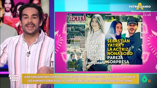 El 'consejo' de Juan Sanguino a Nona Sobo tras sus fotos junto a Sebastián Yatra: "¡Cásate con él!" El 'consejo' de Juan Sanguino a Nona Sobo tras sus fotos junto a Sebastián Yatra: "¡Cásate con él!"