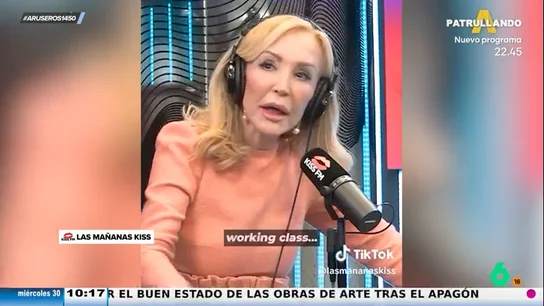 Carmen Lomana, al que celebró la vuelta de la luz "como el gol de Iniesta en el Mundial": "Sois working class" Carmen Lomana, al que celebró la vuelta de la luz "como el gol de Iniesta en el Mundial": "Sois working class"