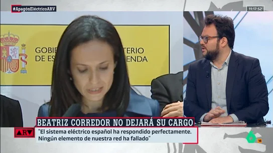 Monrosi desvela que la situación de Beatriz Corredor (Red Eléctrica) es "comprometida": "La opinión del Gobierno sobre su gestión es nefasta" Monrosi desvela que la situación de Beatriz Corredor (Red Eléctrica) es "comprometida": "La opinión del Gobierno sobre su gestión es nefasta"