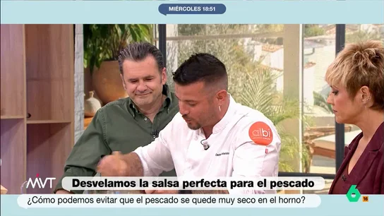 Iñaki López observa al chef Maldonado Iñaki López observa al chef Maldonado