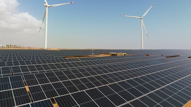 Fotografía de paneles solares.