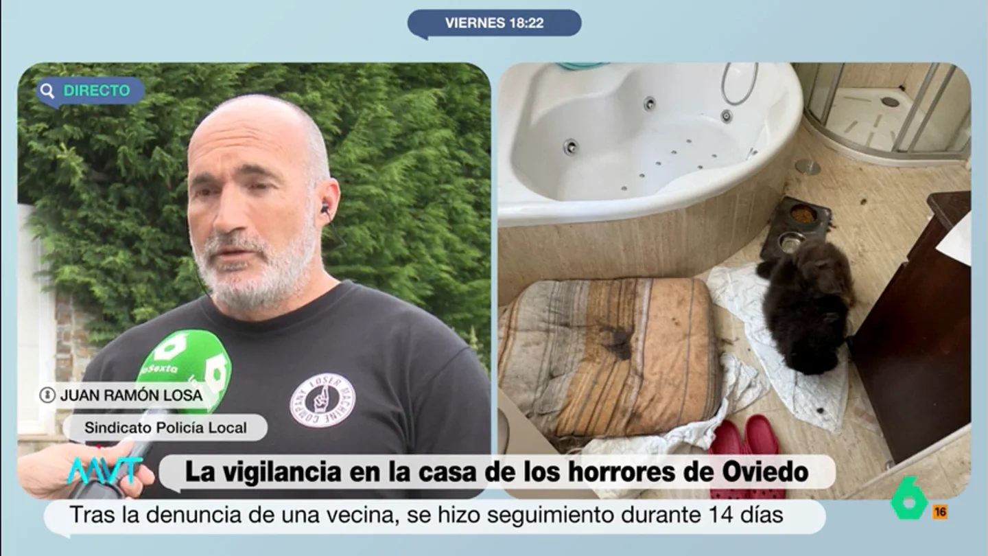 Juan Ramón Losa, sobre los niños retenidos en Oviedo: "No se puede asegurar el tiempo que llevaban sin ver la luz del sol" El policía es delegado del SIPLA de la Policía Local de Oviedo y compañero de los agentes que llevaron la investigación. Losa transmite que el padre de los niños recibió a los policías con tranquilidad y contestó a todas sus preguntas.