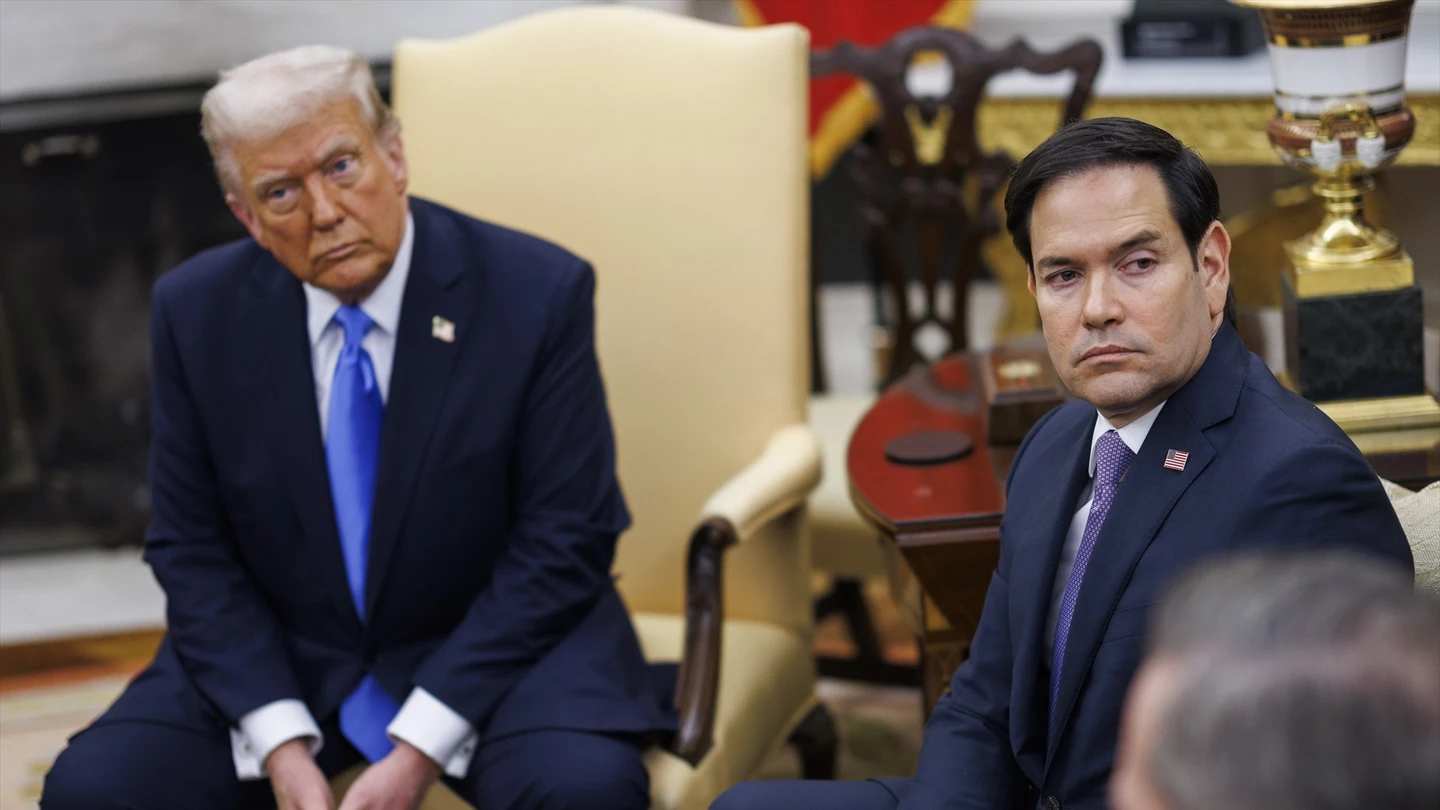 Donald Trump y Marco Rubio. Donald Trump y Marco Rubio.