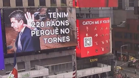 Mensaje a Mazón en Nueva York Mensaje a Mazón en Nueva York