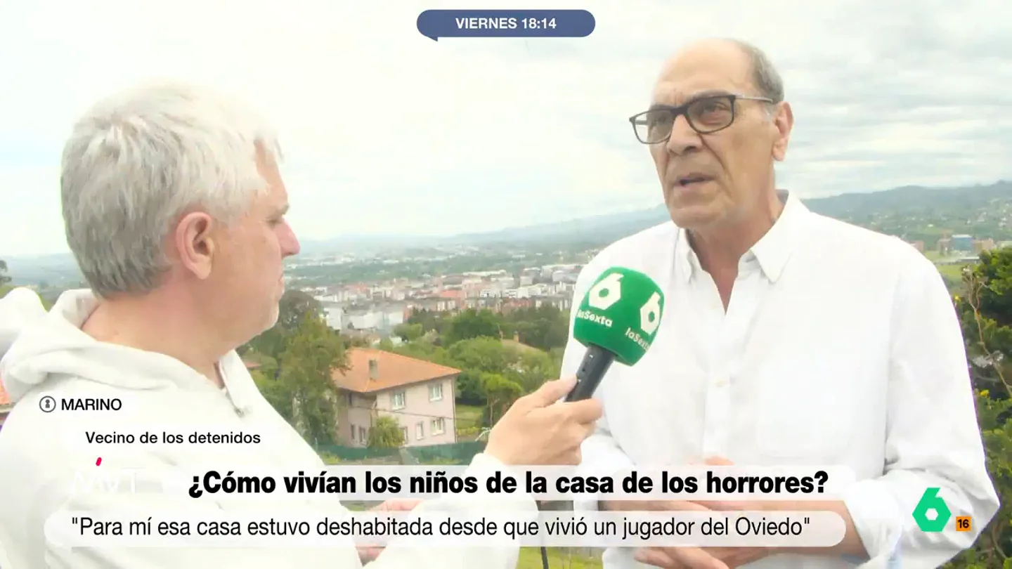 Marino, vecino de la 'casa de los horrores' de Oviedo: "Si hubiéramos visto algo hubiéramos denunciado" El vecino ha manifestado sentirse muy triste después de conocer la situación de los tres niños que han sido retenidos por su padre durante cuatro años. "Para mí esa casa siempre estuvo deshabitada desde hace cuatro años", ha contado.