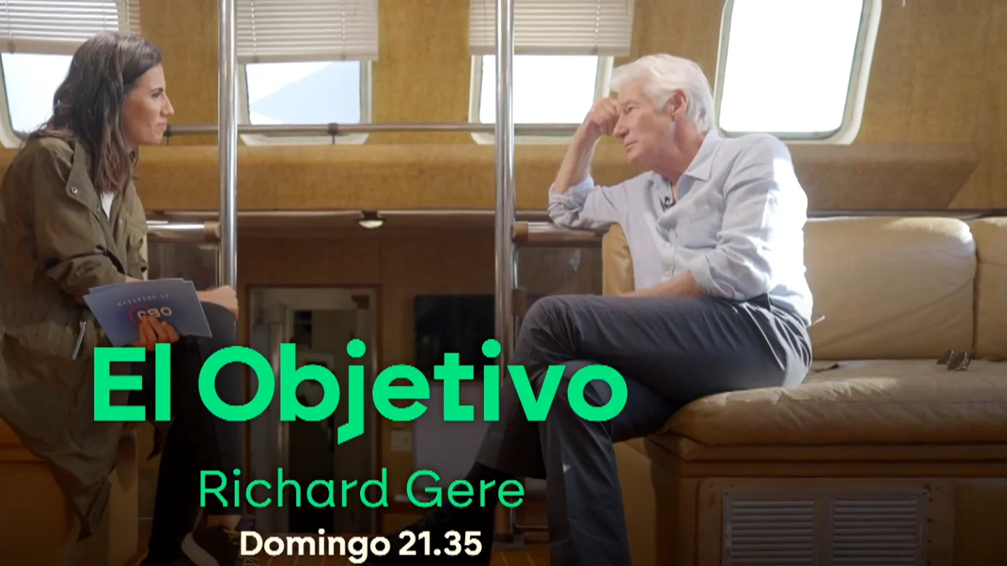 Hoy, en El Objetivo, Ana Pastor entrevista en exclusiva a Richard Gere, a bordo del barco Open Arms en Badalona Hoy, en El Objetivo, Ana Pastor entrevista en exclusiva a Richard Gere, a bordo del barco Open Arms en Badalona