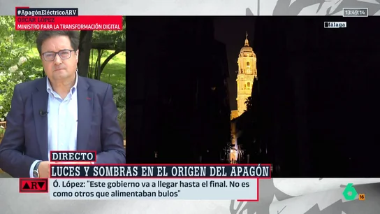 Óscar López cuestiona que hubiera avisos del apagón: "Me cuesta mucho creer que Red Eléctrica no respondiera" Óscar López cuestiona que hubiera avisos del apagón: "Me cuesta mucho creer que Red Eléctrica no respondiera"
