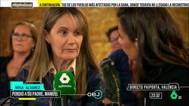 Rosa, tras perder a su padre en la DANA: "Para mí hacer justicia es que por cada vida hubiera unos años de condena para Mazón y su consellera"