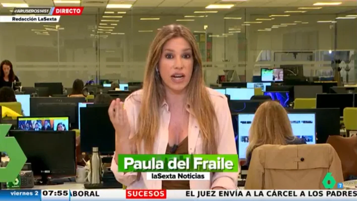 El atronador sonido de la tormenta de granizo en Madrid interrumpe la conexión de Paula del Fraile en Aruser@s: "Es tremendo" El atronador sonido de la tormenta de granizo en Madrid interrumpe la conexión de Paula del Fraile en Aruser@s: "Es tremendo"