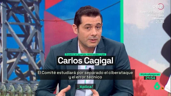 Cagigal, tajante: "Las renovables no son responsables de este apagón" Cagigal, tajante: "Las renovables no son responsables de este apagón"