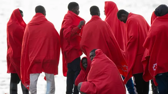 Imagen de un grupo de migrantes Imagen de un grupo de migrantes