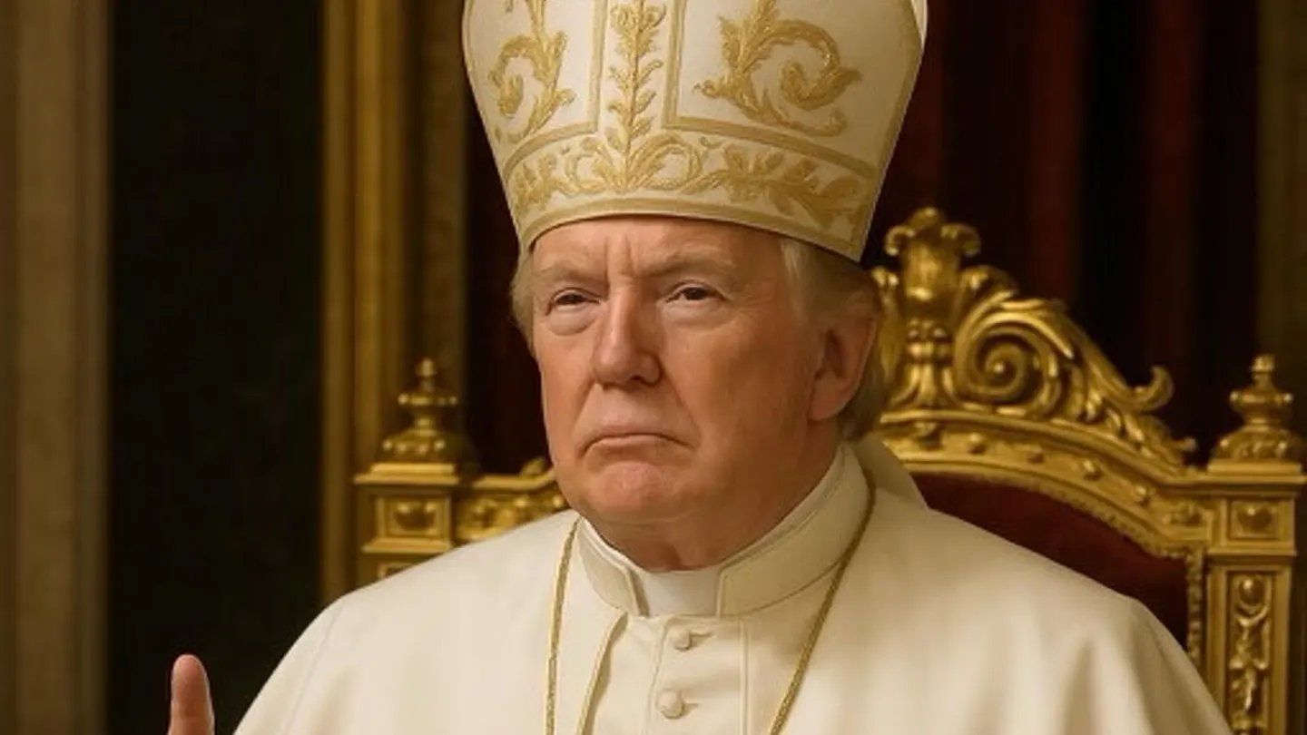 Donald Trump, autorretratado como nuevo papa Donald Trump, autorretratado como nuevo papa