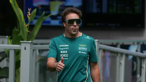 Fernando Alonso en el GP de Miami Fernando Alonso en el GP de Miami