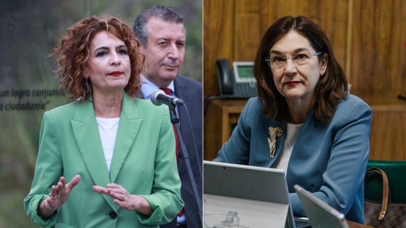 María Jesús Montero, vicepresidenta y ministra de Hacienda, y Cani Fernández, presidenta de la CNMC
