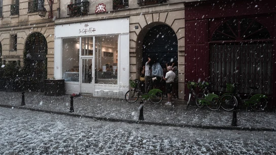 Granizada en París Granizada en París