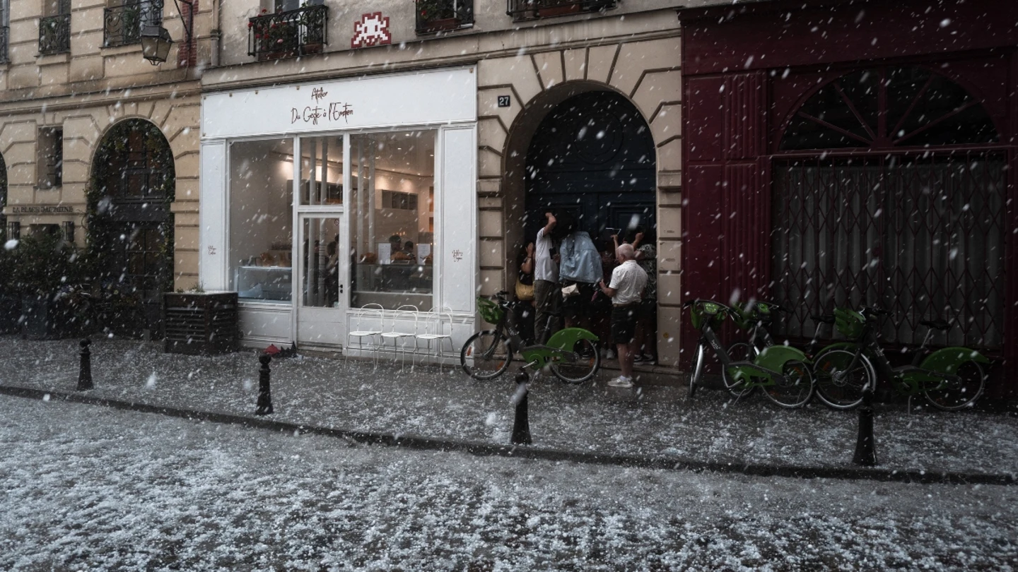 Granizada en París Granizada en París