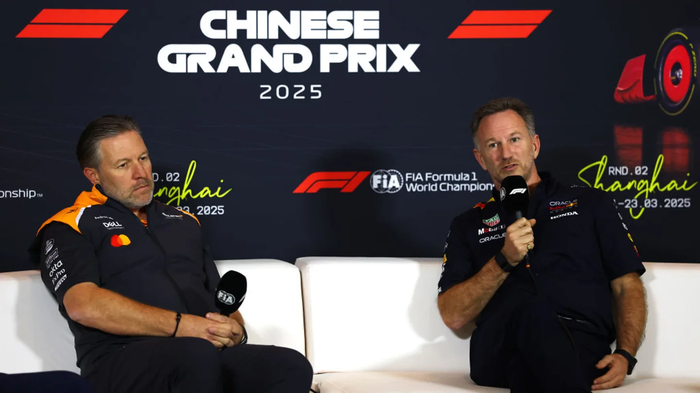 Zak Brown y Christian Horner Zak Brown y Christian Horner