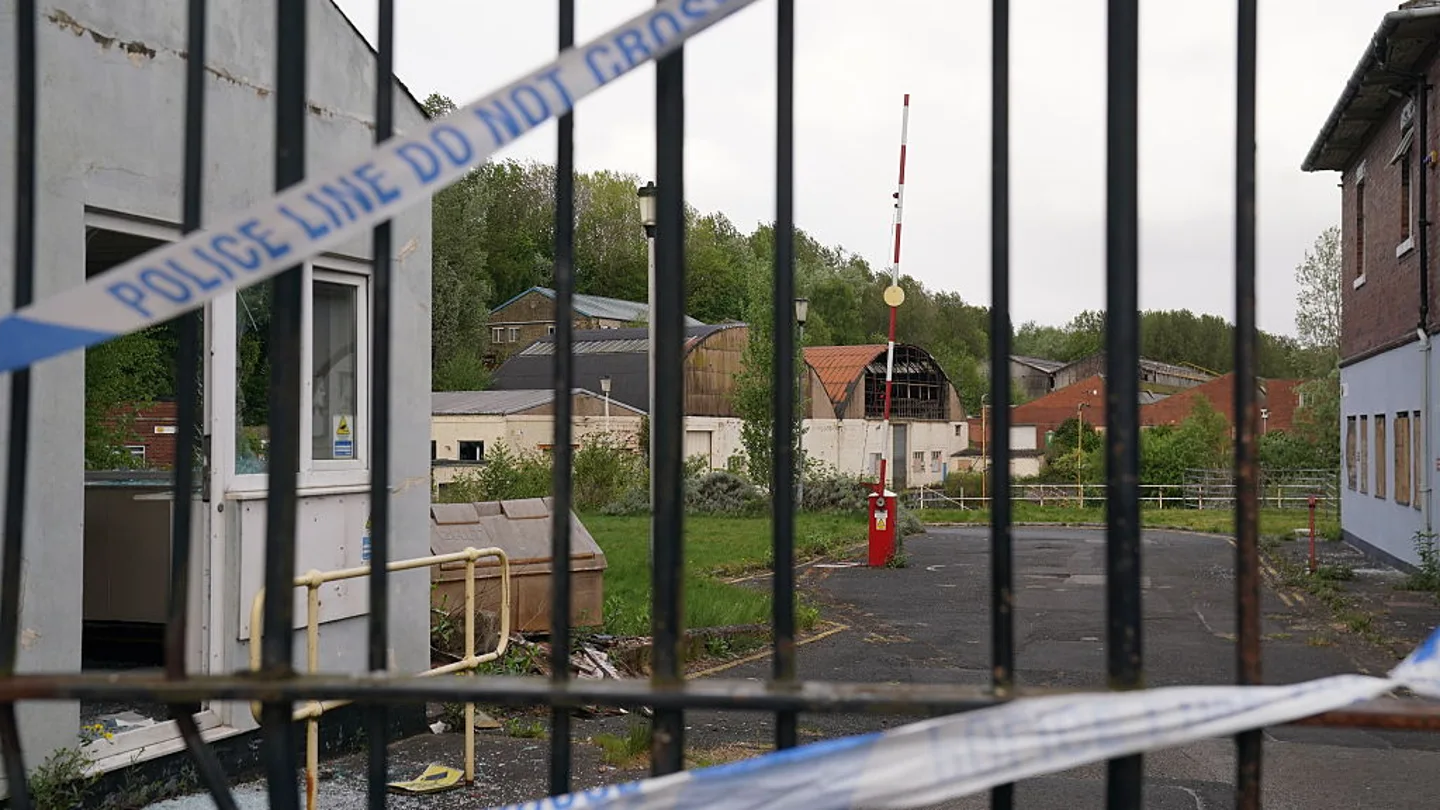 La fábrica donde se encontró el cadáver del menor, en Gateshead, Reino Unido. La fábrica donde se encontró el cadáver del menor, en Gateshead, Reino Unido.
