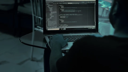 Imagen de archivo de un hacker Imagen de archivo de un hacker