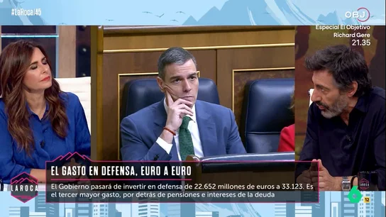 Juan del Val, sobre el aumento del gasto en defensa: "Estoy deseando saber de dónde salen esos 11 mil millones de euros" Juan del Val, sobre el aumento del gasto en defensa: "Estoy deseando saber de dónde salen esos 11 mil millones de euros"