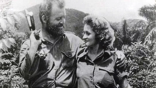 William Morgan y Olga Rodríguez en las montañas de Cuba William Morgan y Olga Rodríguez en las montañas de Cuba