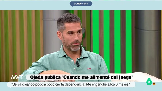 Ojeda, sobre los efectos secundarios de la ludopatía: "Vendí el coche de mi padre para conseguir dinero y seguir jugando" Ojeda, sobre los efectos secundarios de la ludopatía: "Vendí el coche de mi padre para conseguir dinero y seguir jugando"