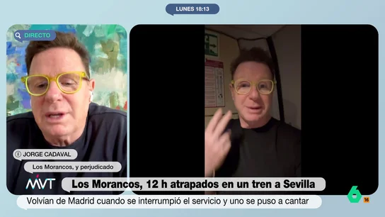 Jorge Cadaval (Los Morancos), tras sufrir el caos ferroviario: "Los de arriba están perdiendo la empatía con la ciudadanía" Jorge Cadaval, de Los Morancos, habla de su experiencia tras ser una de las personas perjudicadas por el robo de cable del AVE y manda una dura crítica a las autoridades sobre su gestión de la crisis.