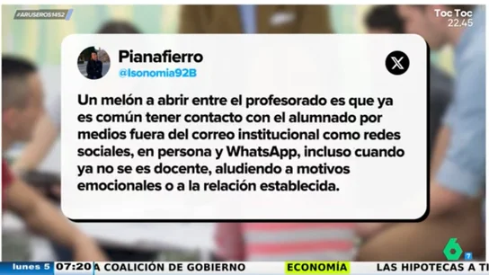 ¿Es conveniente tener contacto con los profesores a través de WhatsApp o de las redes sociales? Un profesor abre "el melón" ¿Es conveniente tener contacto con los profesores a través de WhatsApp o de las redes sociales? Un profesor abre "el melón"