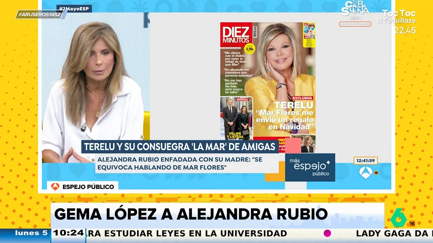 Gema López, contra Alejandra Rubio tras criticar que hable Terelu Campos: "Que no eres bioquímica, te dedicas a esto" Gema López, contra Alejandra Rubio tras criticar que hable Terelu Campos: "Que no eres bioquímica, te dedicas a esto"