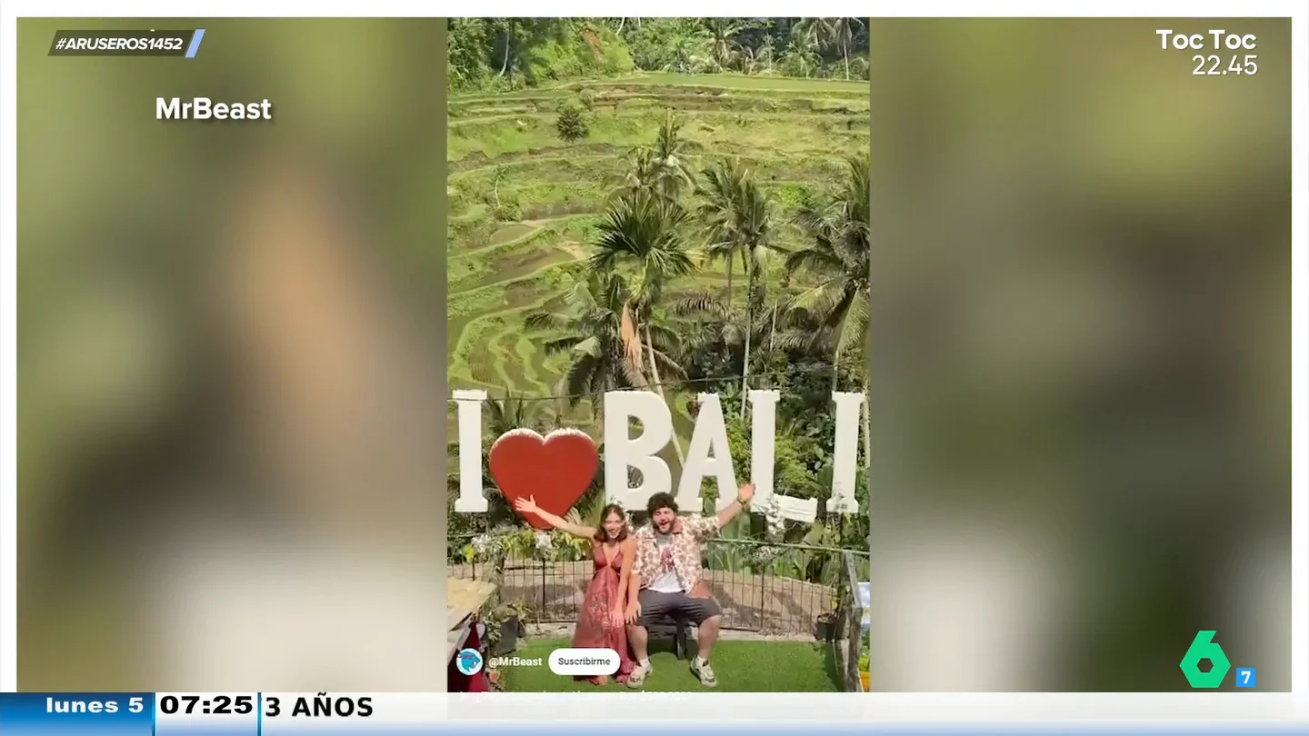 ¿Te irías de vacaciones con un desconocido? La prueba viral de Mr. Beast, a juicio en Aruser@s ¿Te irías de vacaciones con un desconocido? La prueba viral de Mr. Beast, a juicio en Aruser@s