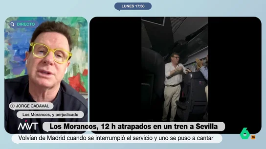 Jorge Cadaval, de 'Los Morancos, afectado por el robo de cable: "Abrieron las puertas para que hiciéramos las necesidades fuera" Jorge Cadaval, de Los Morancos, explica en este vídeo cómo vivió las 12 horas que estuvo atrapado en uno de los trenes afectados por el robo de cable y destaca la profesionalidad de los empleados de RENFE.