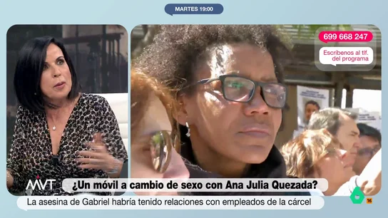 Bea de Vicente, sobre Ana Julia Quezada: "¿A quien le interesa que tenga un móvil en prisión?" Bea de Vicente, sobre Ana Julia Quezada: "¿A quien le interesa que tenga un móvil en prisión?"