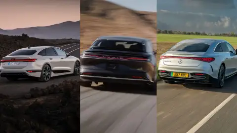 Audi A6 e-tron, Lucid Air y el Mercedes EQS Audi A6 e-tron, Lucid Air y el Mercedes EQS