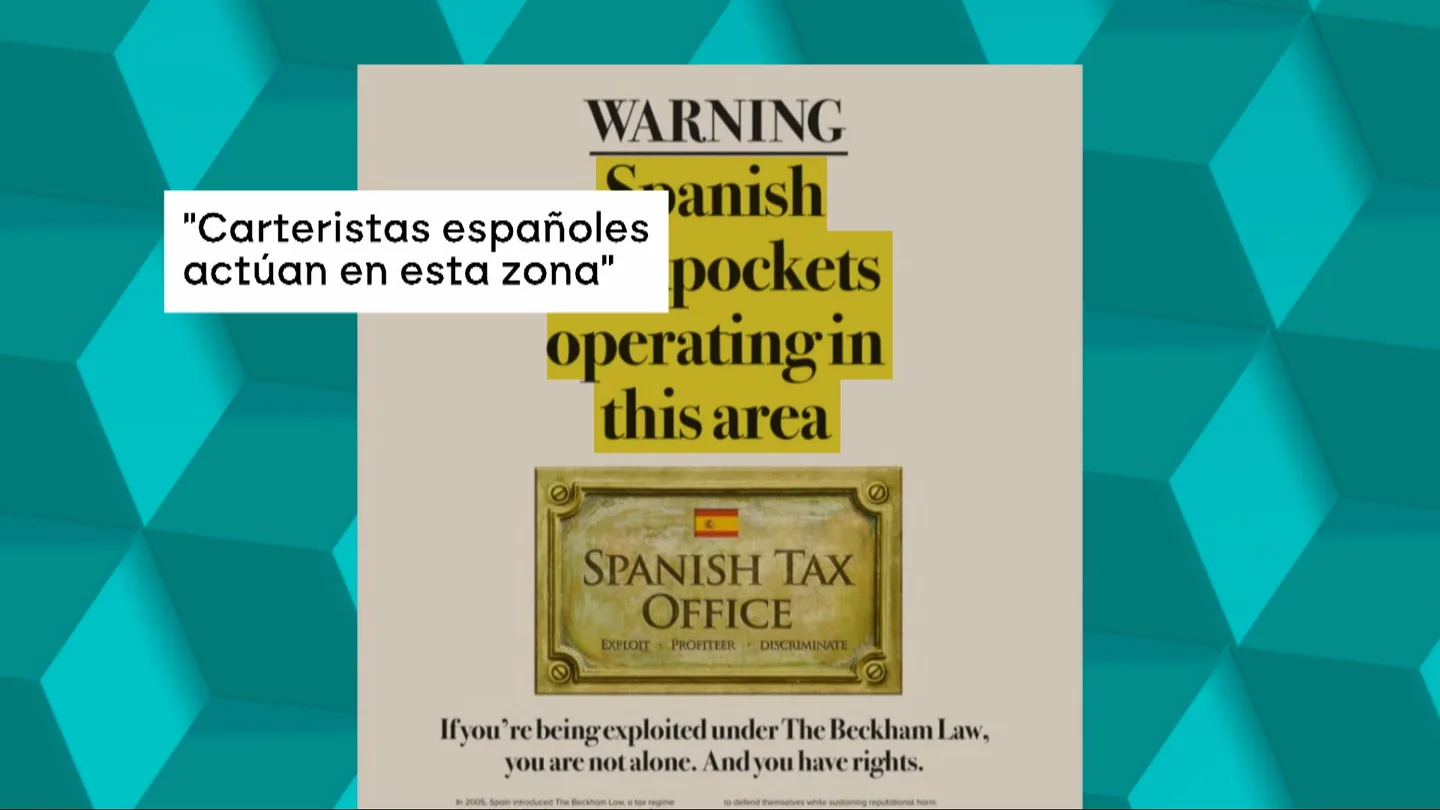 "Carteristas españoles": la campaña extranjera que acusa a Hacienda de robar a los beneficiarios de la 'ley Beckham' "Carteristas españoles": la campaña extranjera que acusa a Hacienda de robar a los beneficiarios de la 'ley Beckham'