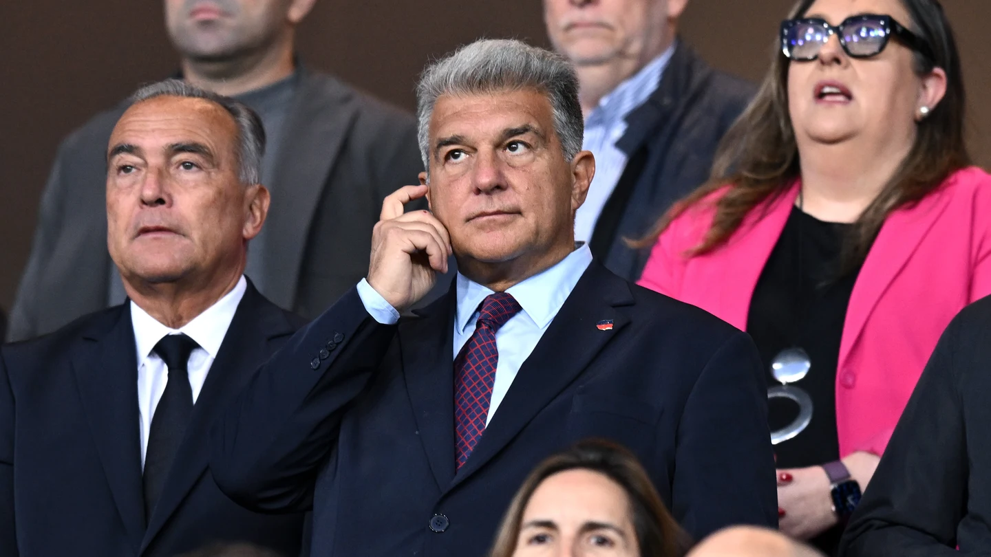 Joan Laporta en el palco de San Siro Joan Laporta en el palco de San Siro