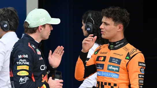 Max Verstappen y Lando Norris Max Verstappen y Lando Norris