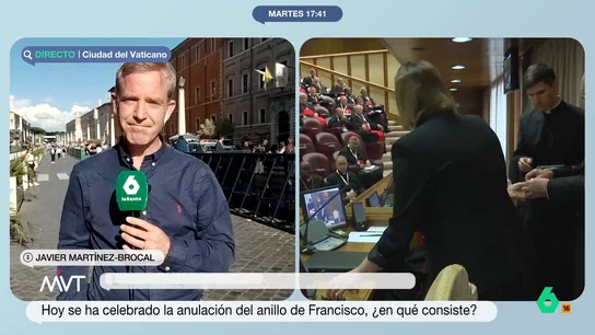 Javier Martínez-Brocal confiesa su "miedo" sobre el cónclave: "Que salga elegido un cardenal del que no se ha hablado" Este siete de mayo comenzará el cónclave para elegir al sucesor del papa Francisco. A pesar de que hay varios cardenales papables que suenan como sucesor, el corresponsal apunta que "el cardenal Jorge Mario Bergoglio no era de los favoritos".