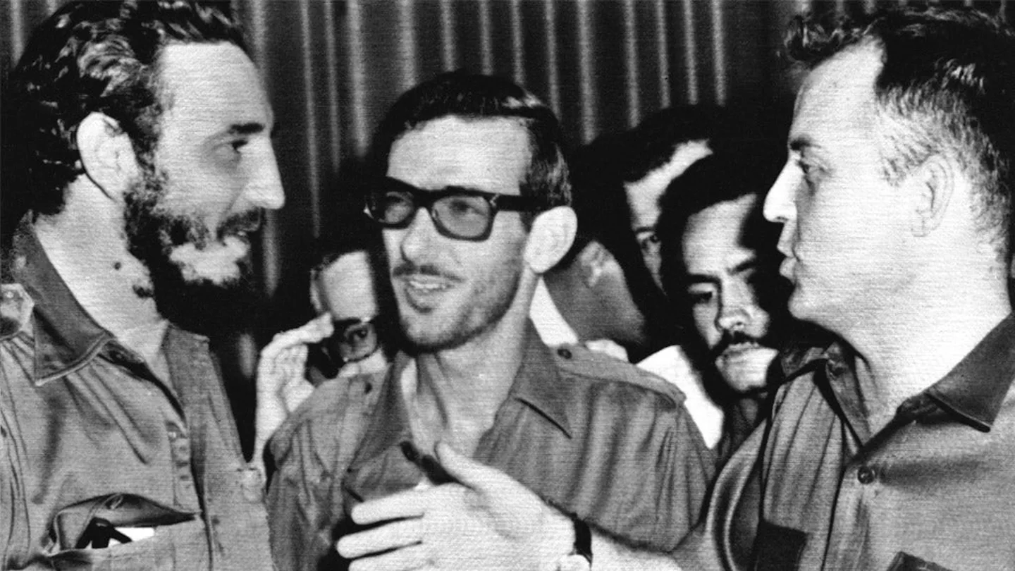 Fidel Castro, Eloy Gutiérrez Menoyo y William Alexander Morgan Fidel Castro, Eloy Gutiérrez Menoyo y William Alexander Morgan