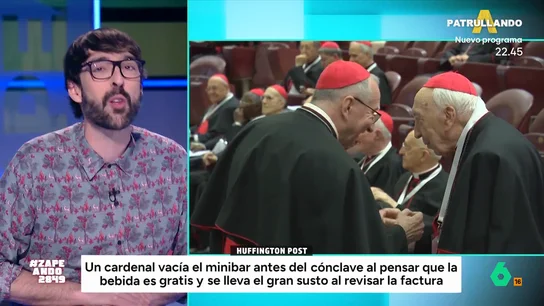 Un cardenal vacía el minibar de su habitación pensando que era gratis: "Hemos venido a emborracharnos, quien sea papa nos da igual" Un cardenal vacía el minibar de su habitación pensando que era gratis: "Hemos venido a emborracharnos, quien sea papa nos da igual"