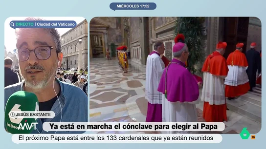 De las posibilidades de Parolin en primera votación a los pactos entre cardenales: Jesús Bastante analiza el inicio del cónclave Desde el Vaticano, Jesús Bastante analiza en este vídeo el arranque de un cónclave que, en su opinión, no será tan corto como muchos creen y en el que prevé que pueda haber 9 o 10 votaciones antes de conocer al nuevo papa.