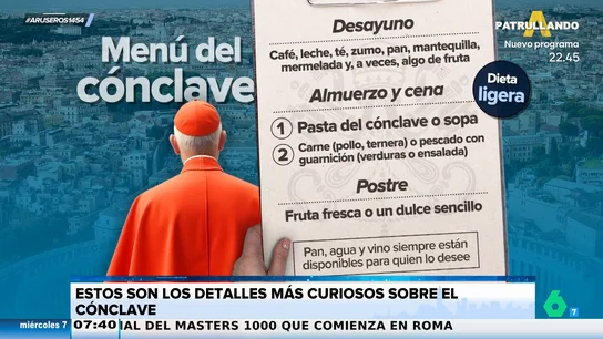 Así es el menú en el conclave: las comidas prohibidas por poder esconder un mensaje dentro Así es el menú en el conclave: las comidas prohibidas por poder esconder un mensaje dentro