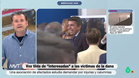 Iñaki López no se sorprende de que Mazón calle ante Vox: "Al final, es la mano que lo alimenta" Iñaki López no se sorprende de que Mazón calle ante Vox: "Al final, es la mano que lo alimenta"