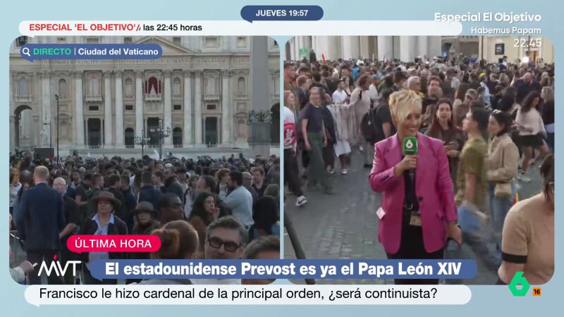 La reacción de Cristina Pardo cuando Iñaki López le dice que León XIV le ha perdonado "todos tus pecados"